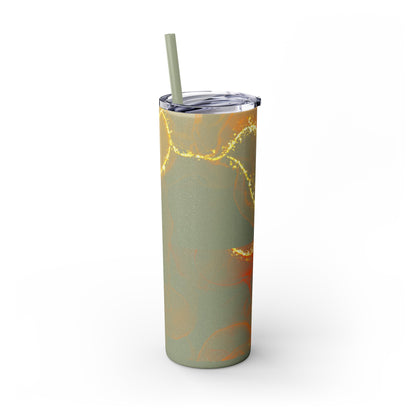 Fire  Skinny Tumbler with Straw, 20oz Model# 051701