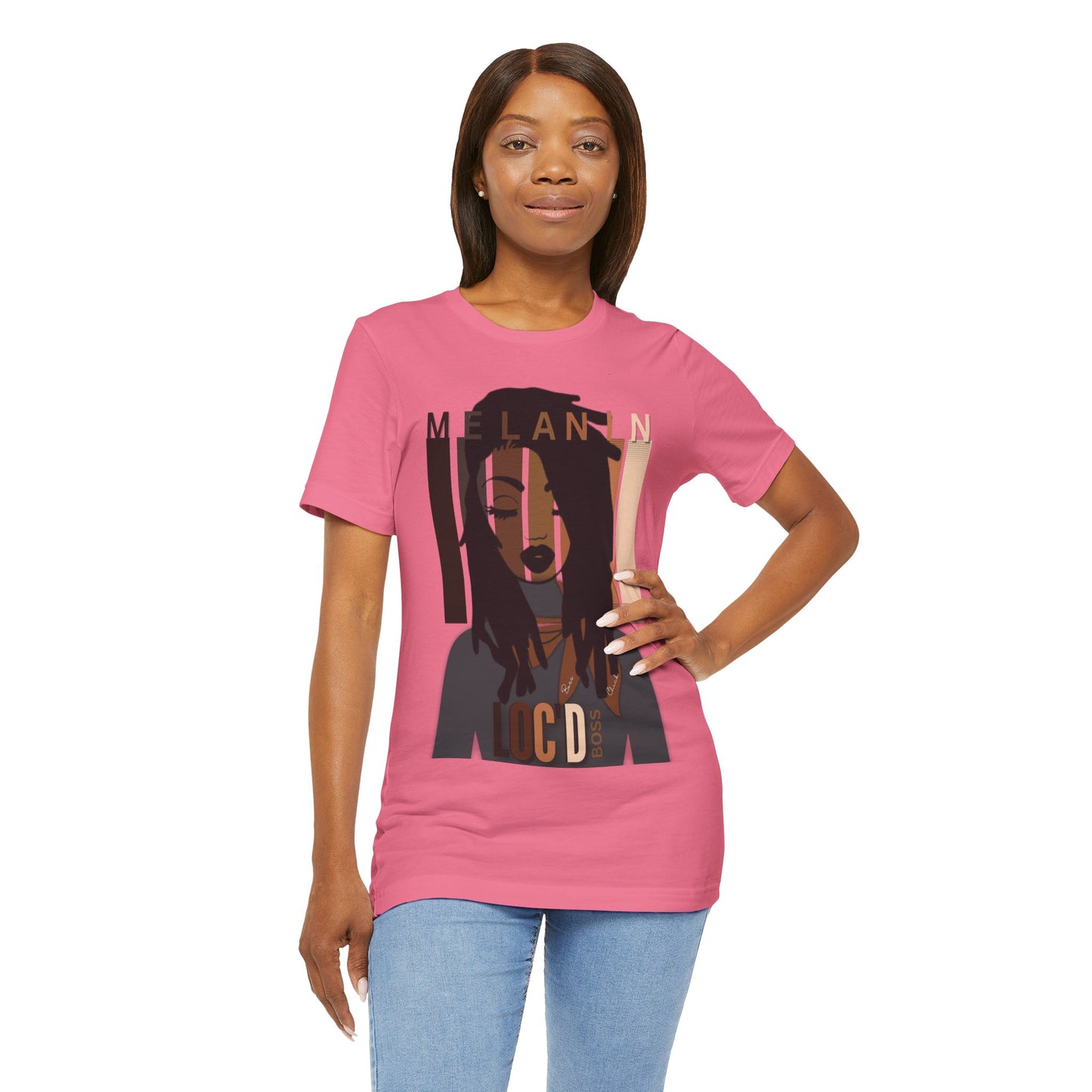 Melanin Loc'd Jersey Short Sleeve Tee