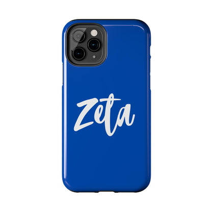 Phone Case - Zeta 1920 Sorority White & Royal Blue