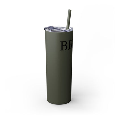Bride Crew Skinny Tumbler with Straw, 20oz