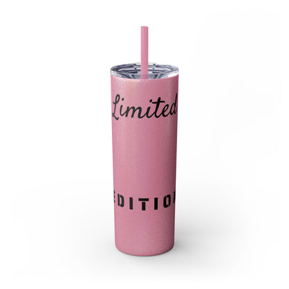 Limited Edition Customizable Skinny Tumbler with Straw, 20oz