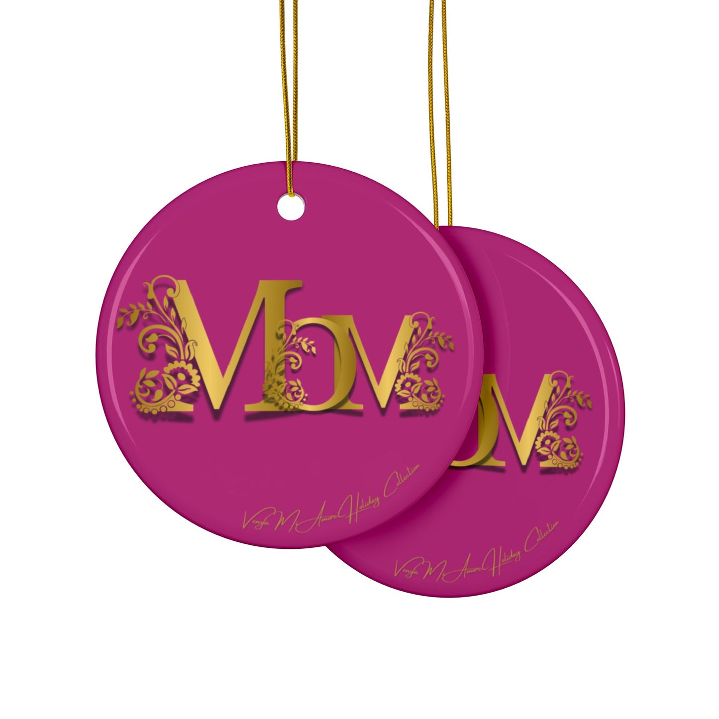 Mom Ceramic Ornaments, 2-Side Print, (1pc, 3pcs, 5pcs, 10pcs)
