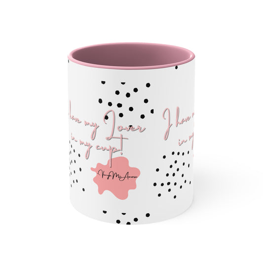 I Love My Lover In My Cup Accent Coffee Mug, 11oz-VMA Specialties Boutique