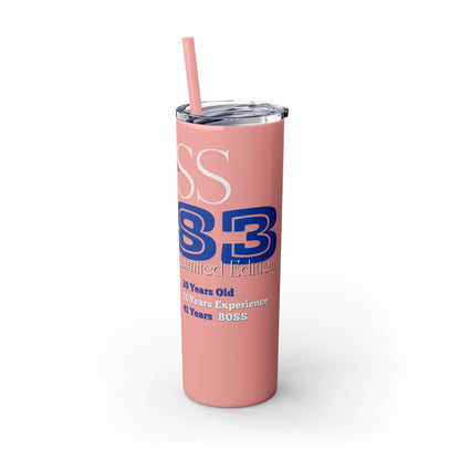 Customizable 1983 Born Skinny Tumbler with Straw, 20oz