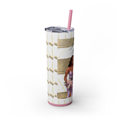 "Will you be my Bridesmaid?" Skinny Tumbler with Straw, 20oz