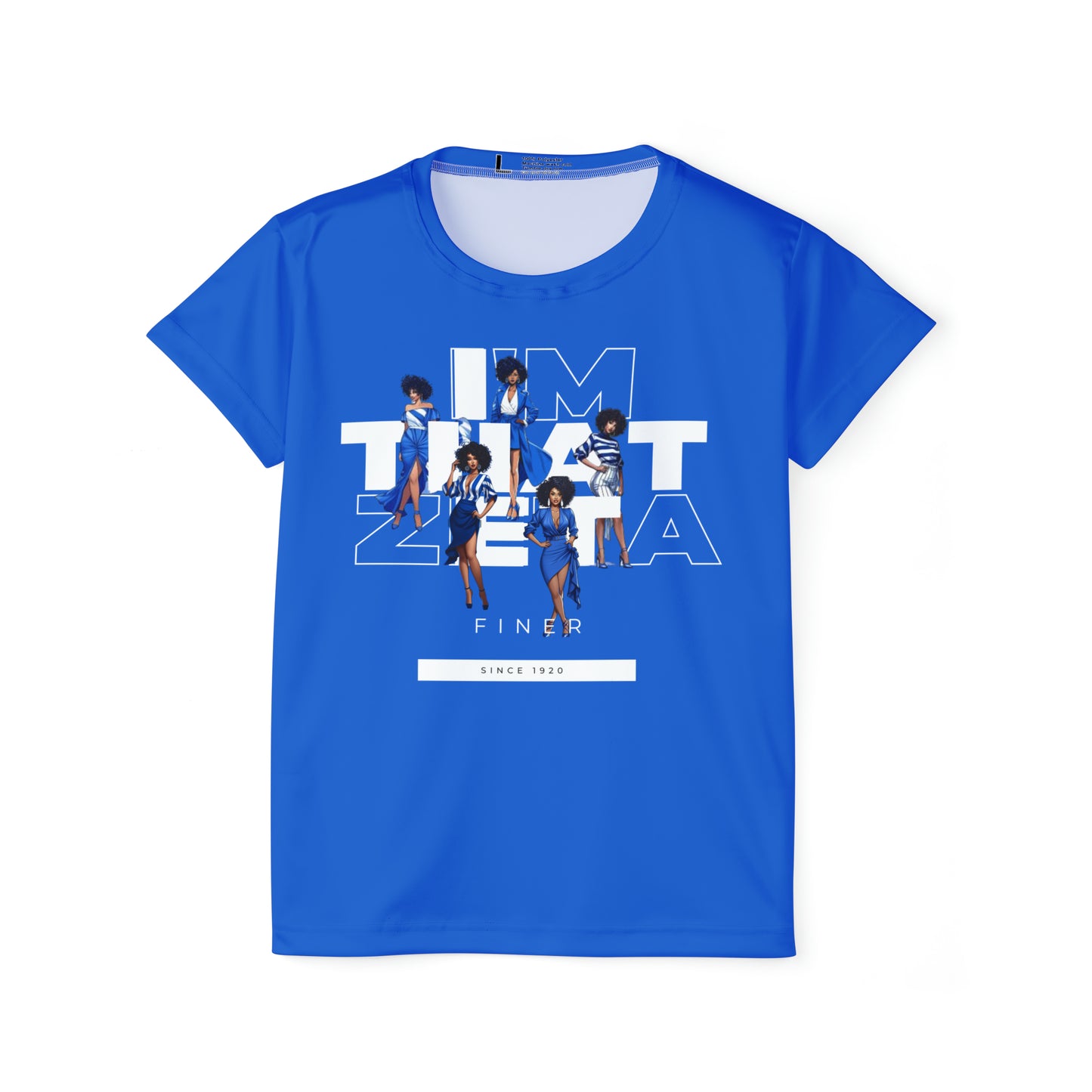 I'm That Zeta (Royal Blue) Women's Sports Jersey (AOP)-VMA Specialties Boutique
