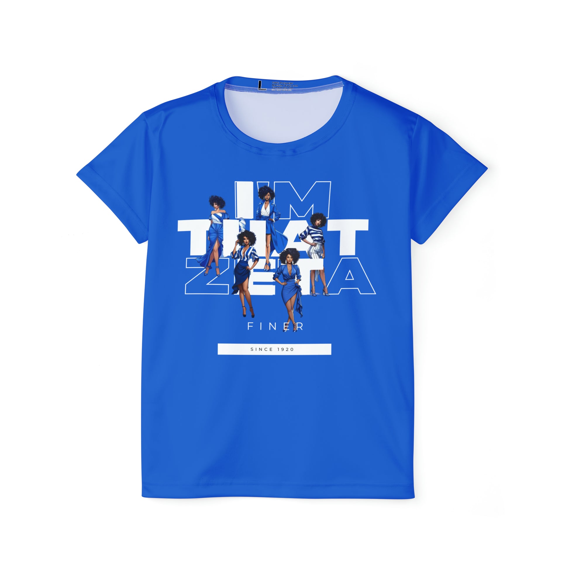 I'm That Zeta (Royal Blue) Women's Sports Jersey (AOP)-VMA Specialties Boutique
