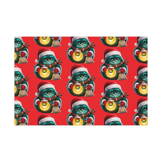 Wrapping Papers, Festive Wizzle Claus Holiday Gift Wrap, Christmas Wrapping Sheets, Winter Magical Gift Wrap, Holiday Cheer