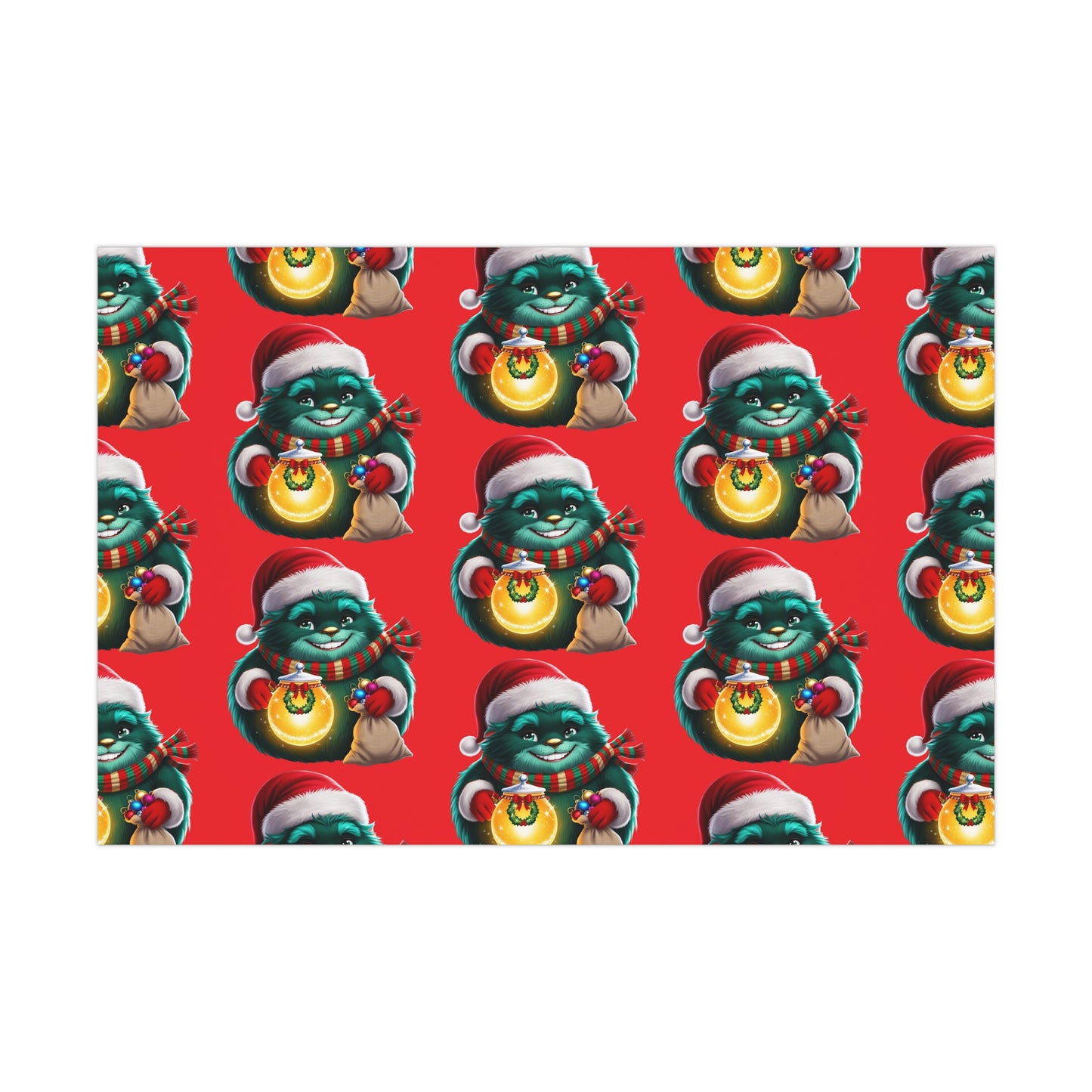 Wrapping Papers, Festive Wizzle Claus Holiday Gift Wrap, Christmas Wrapping Sheets, Winter Magical Gift Wrap, Holiday Cheer