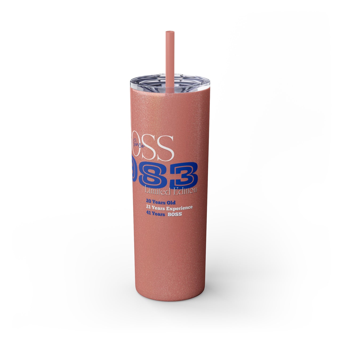 1983 Born Skinny Tumbler with Straw, 20oz