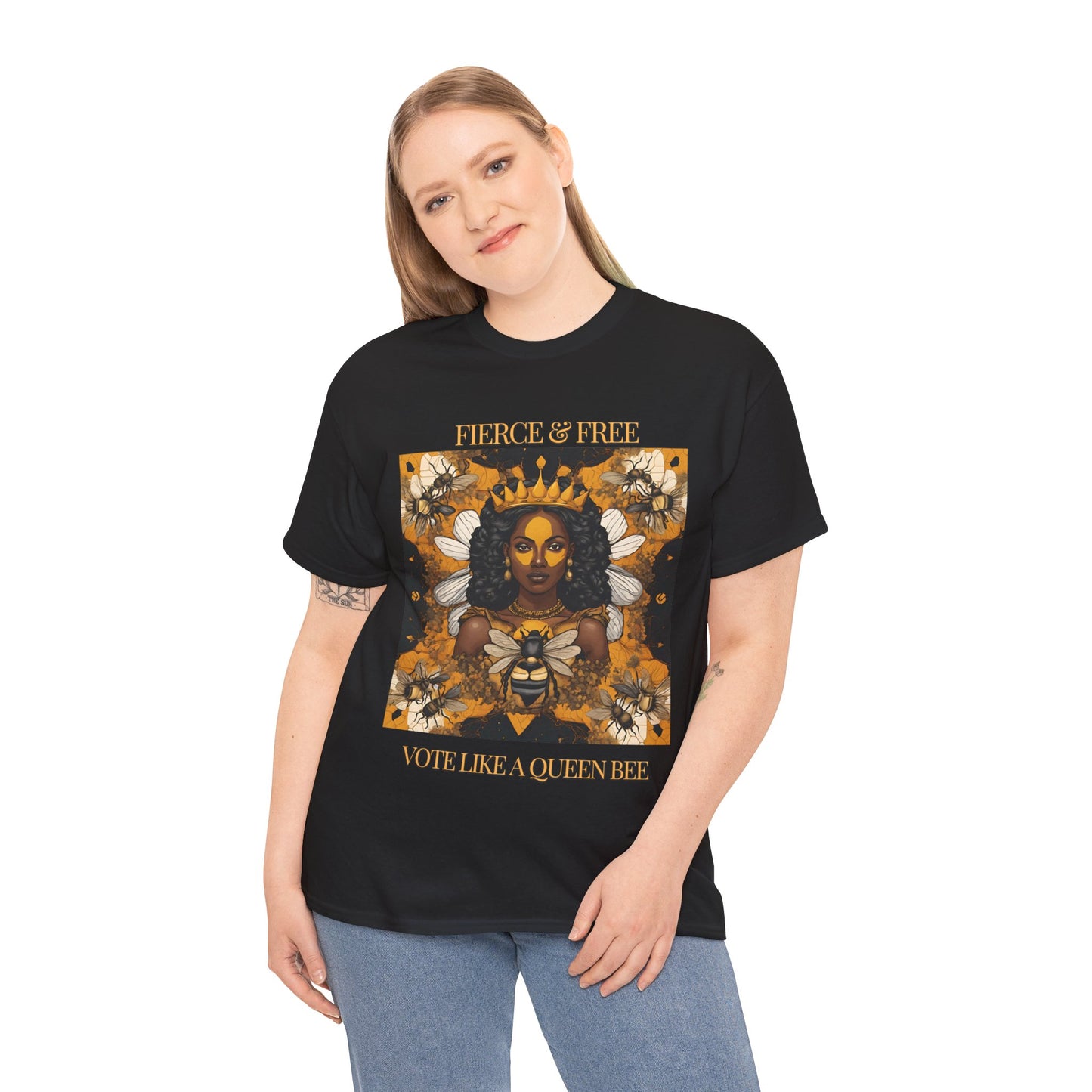 Queen Bee Vote Heavy Cotton Tee