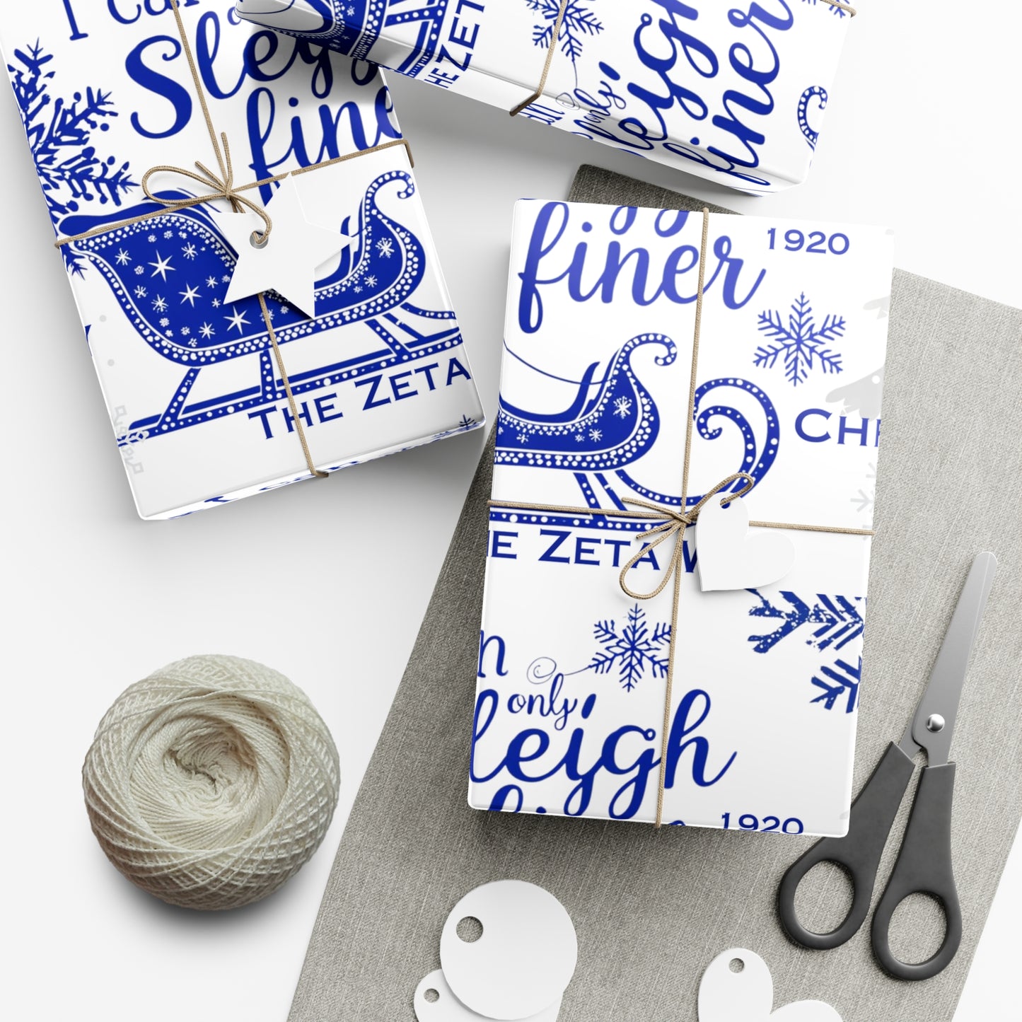 Gift Wrap Papers- Sleigh Finer