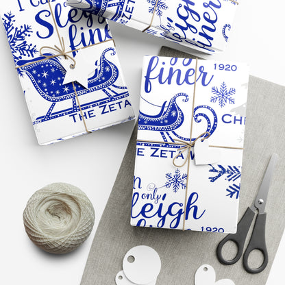 Gift Wrap Papers- Sleigh Finer