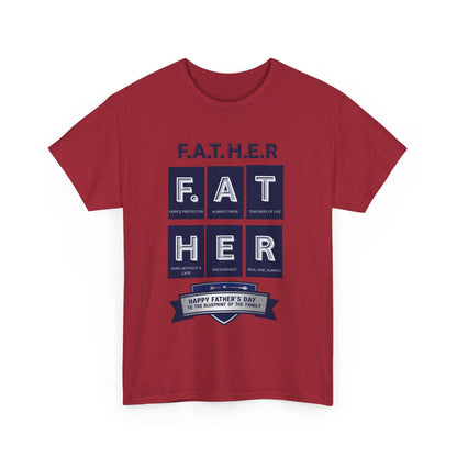 Father Acronym Unisex Tee, Dad Gift, Father's Day Shirt, Fierce Protector, Always There, Teacher of Life, Hero Without a