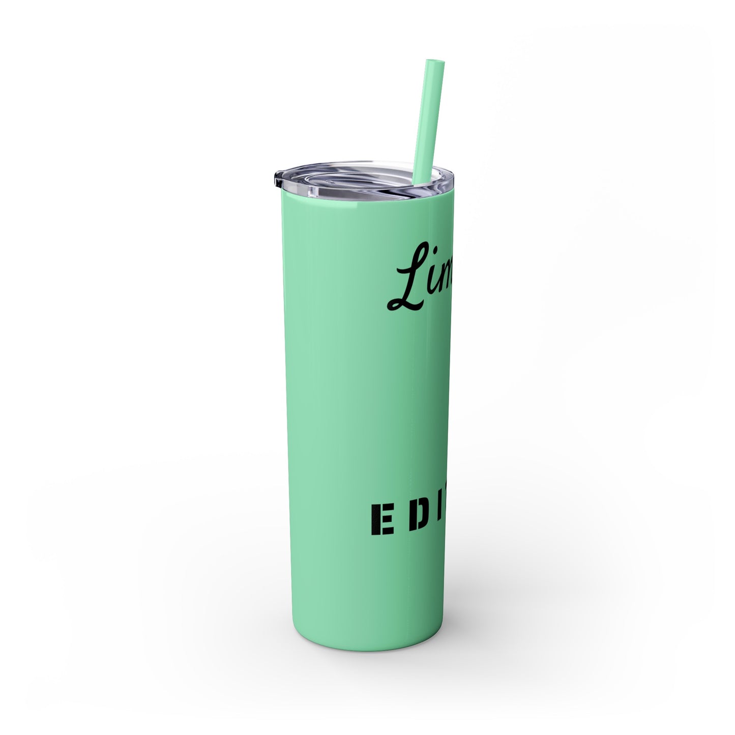 Limited Edition Customizable Skinny Tumbler with Straw, 20oz