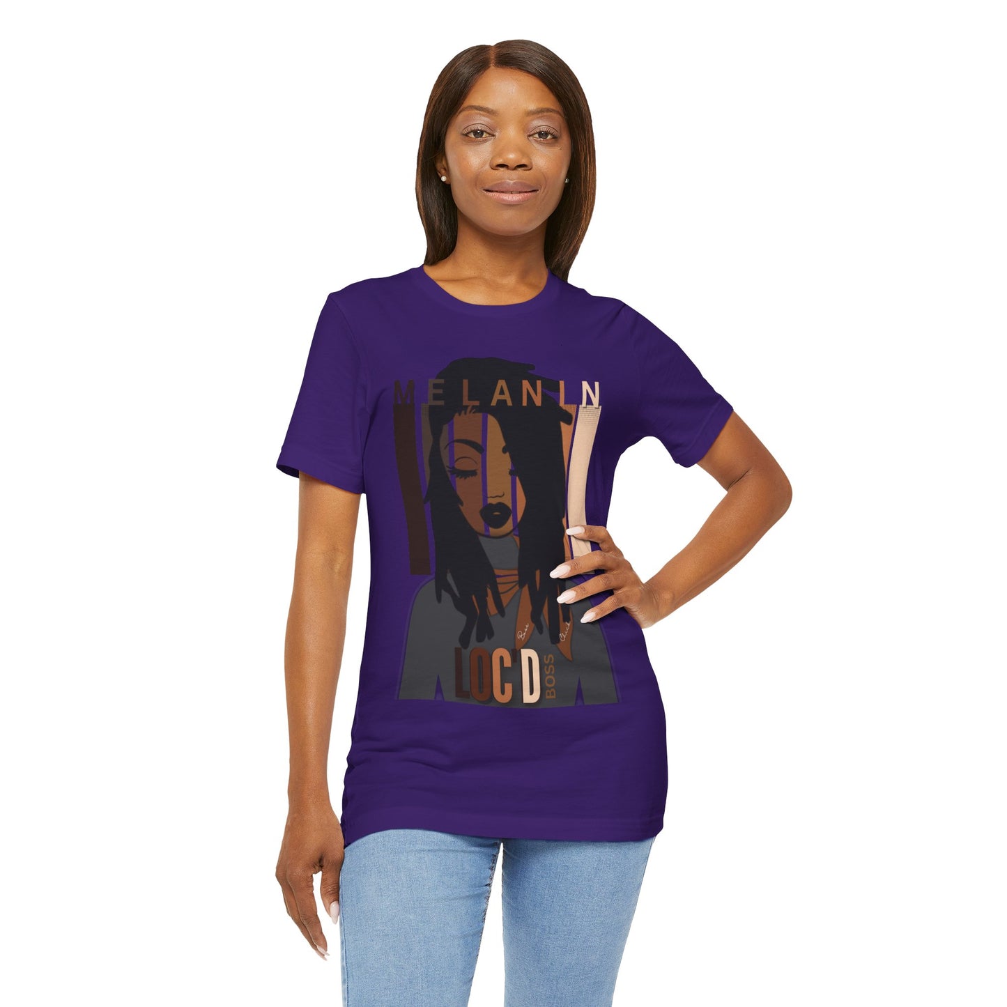 Melanin Loc'd Jersey Short Sleeve Tee