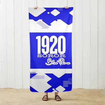 Tre Phire 1920 Soror Blue Phi Beach Towel