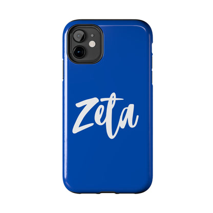 Phone Case - Zeta 1920 Sorority White & Royal Blue
