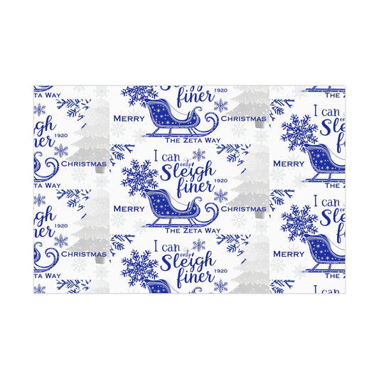 Gift Wrap Papers- Sleigh Finer
