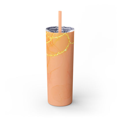 Fire  Skinny Tumbler with Straw, 20oz Model# 051701