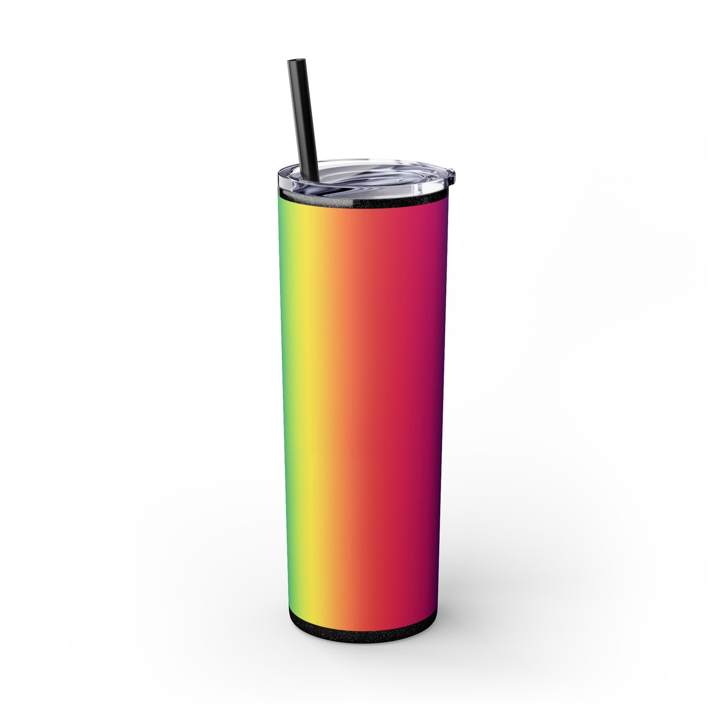 Rainbow Love #2 Skinny Tumbler with Straw, 20oz