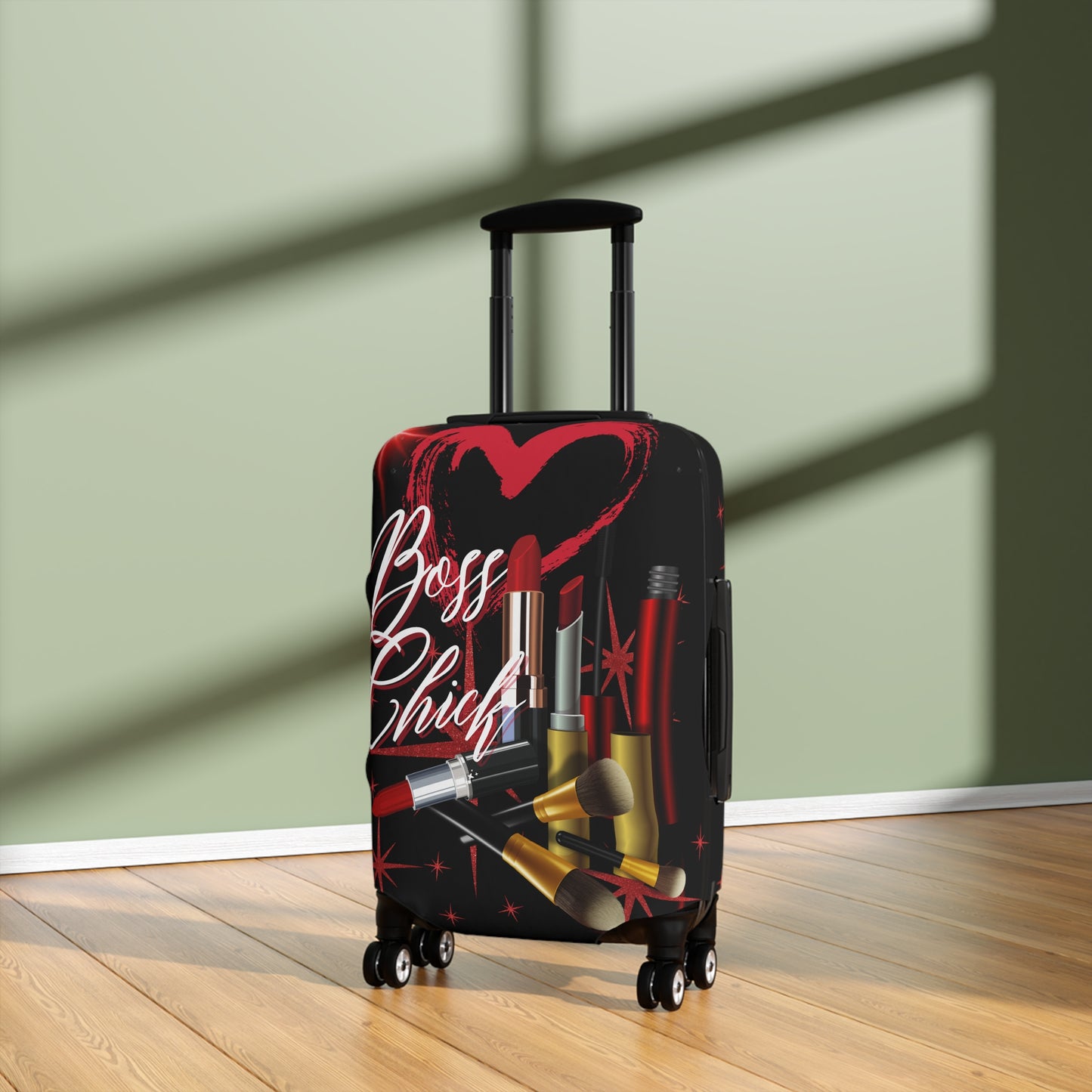 Boss Chick ( Red & Black) Luggage Cover