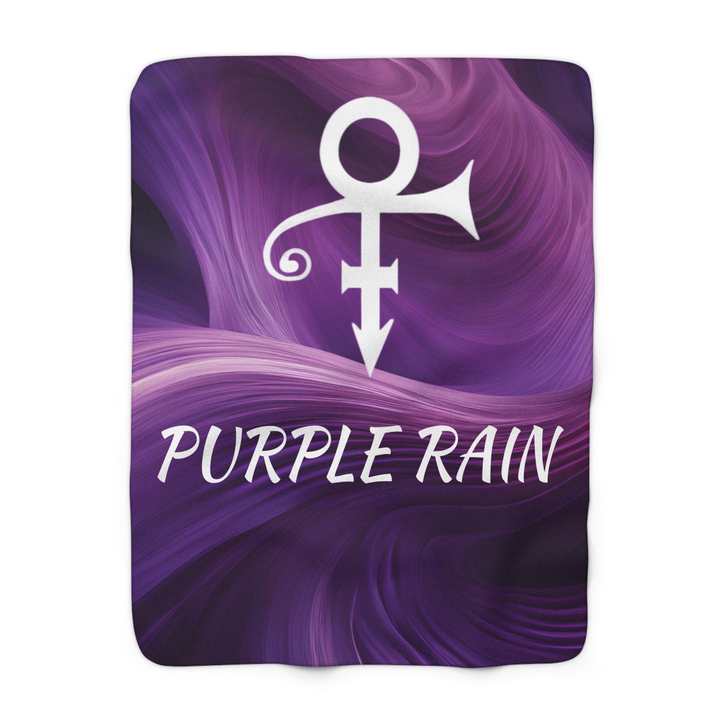 Purple Rain Sherpa Fleece Blanket