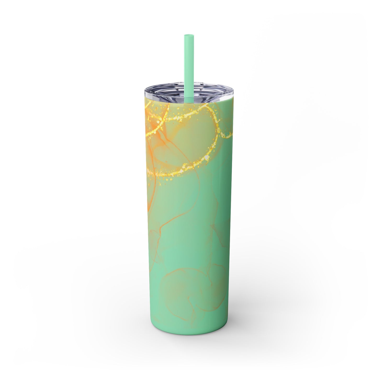Fire  Skinny Tumbler with Straw, 20oz Model# 051701