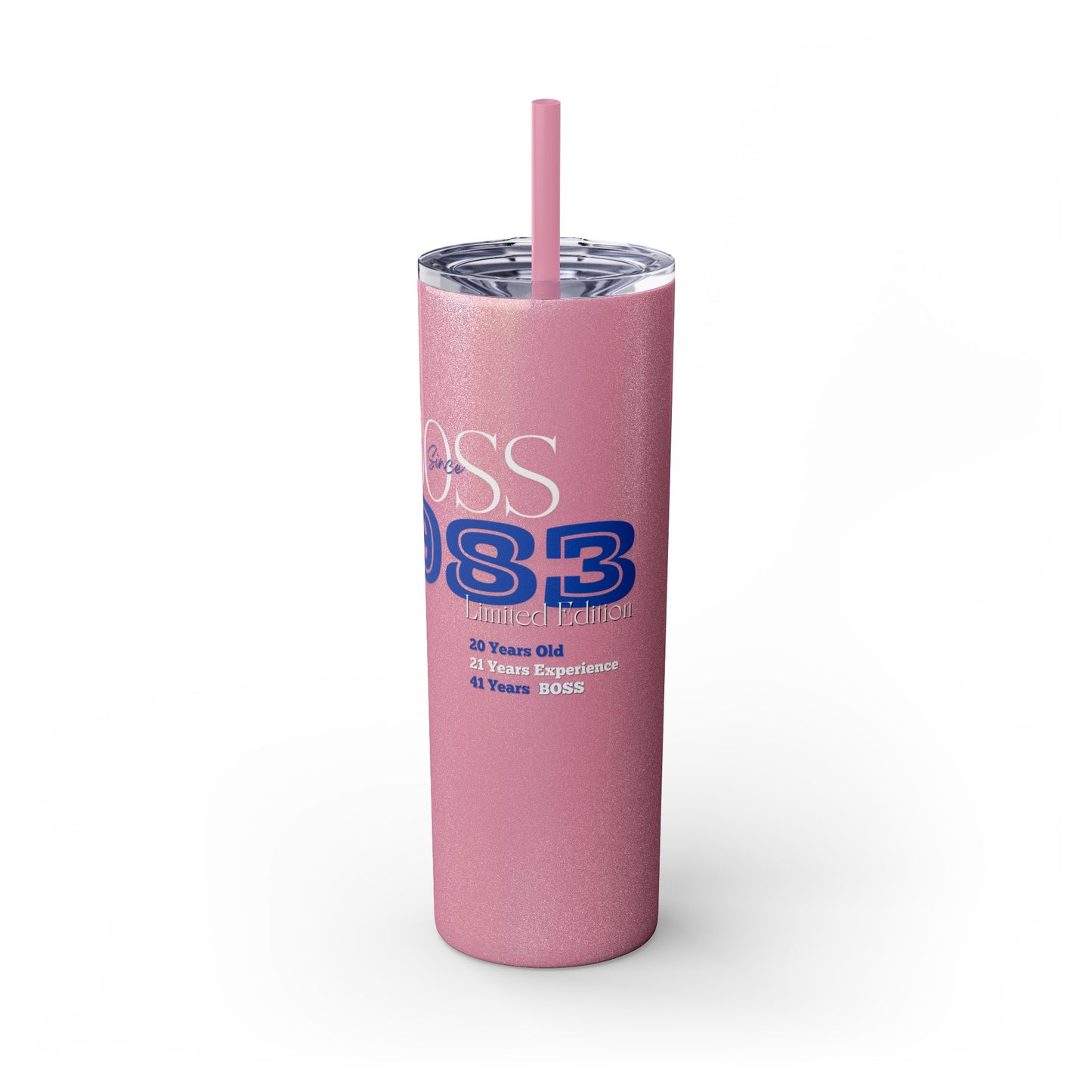 1983 Born Skinny Tumbler with Straw, 20oz