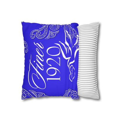 Service 1920 Faux Suede Square Pillowcase