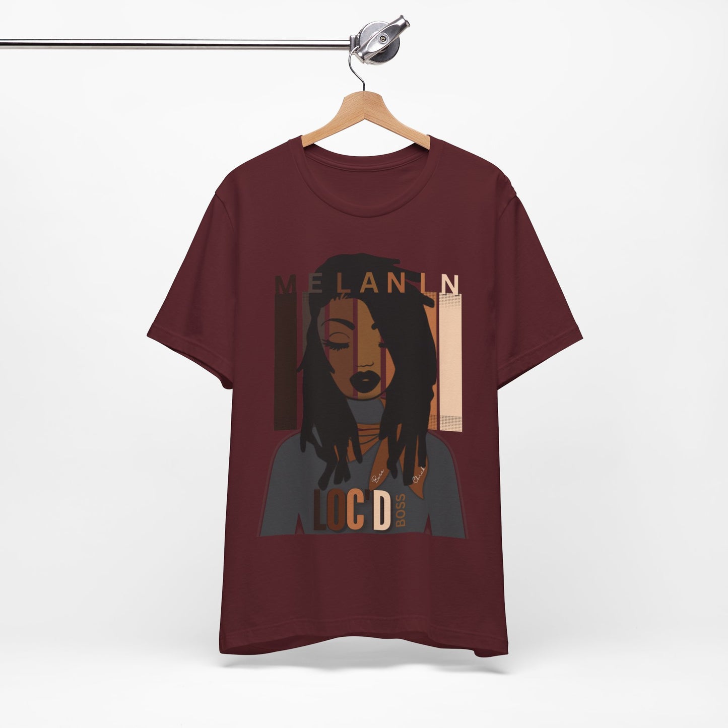 Melanin Loc'd Jersey Short Sleeve Tee