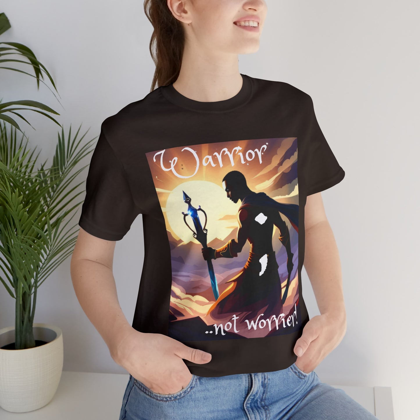 Warrior..Not Worrier.. Mental Health Awareness Unisex Jersey T-Shirt