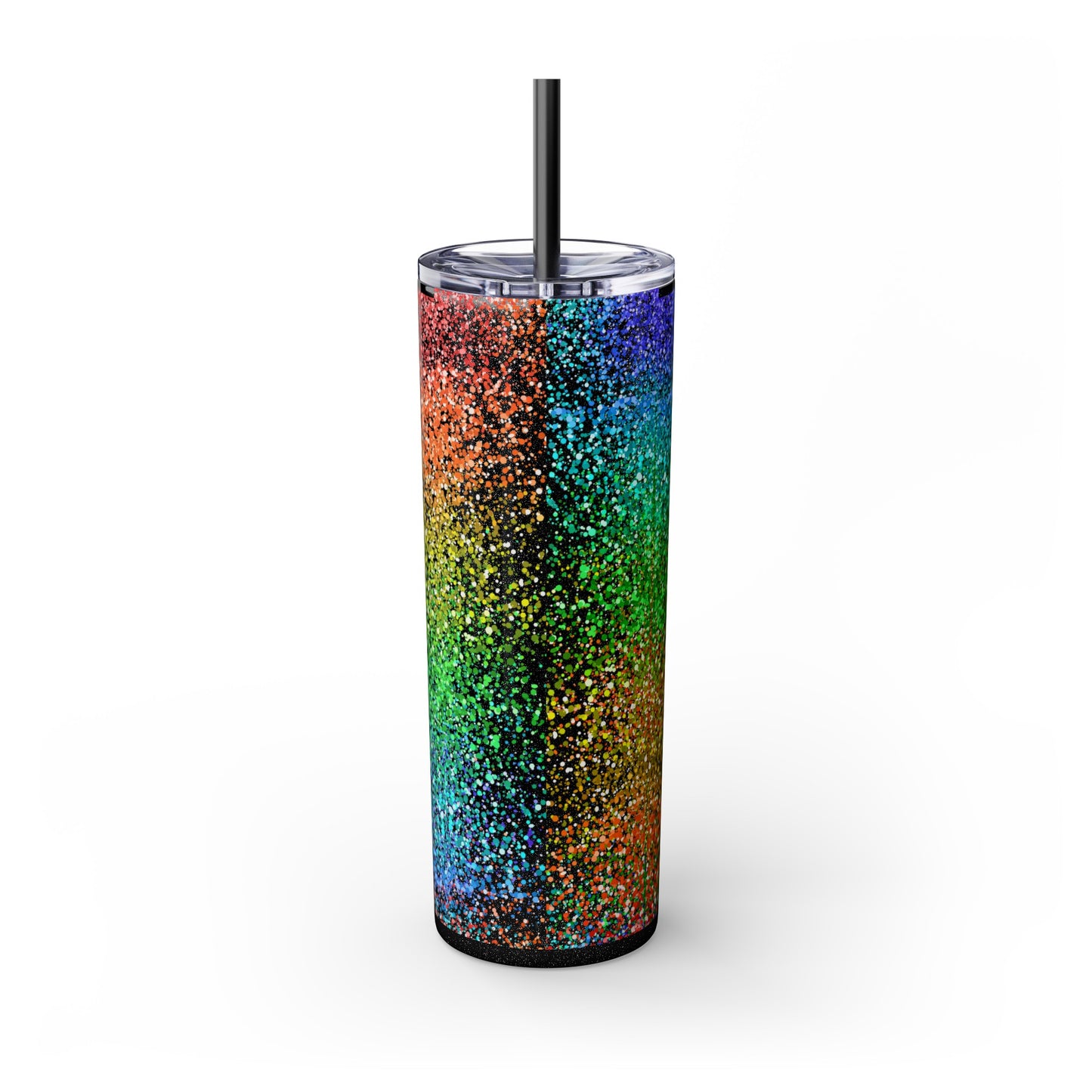 Rainbow Love #1 Skinny Tumbler with Straw, 20oz