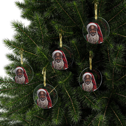Ornaments African American Santa Claus
