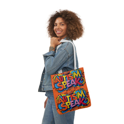 Autism Awareness Canvas Tote Bag,