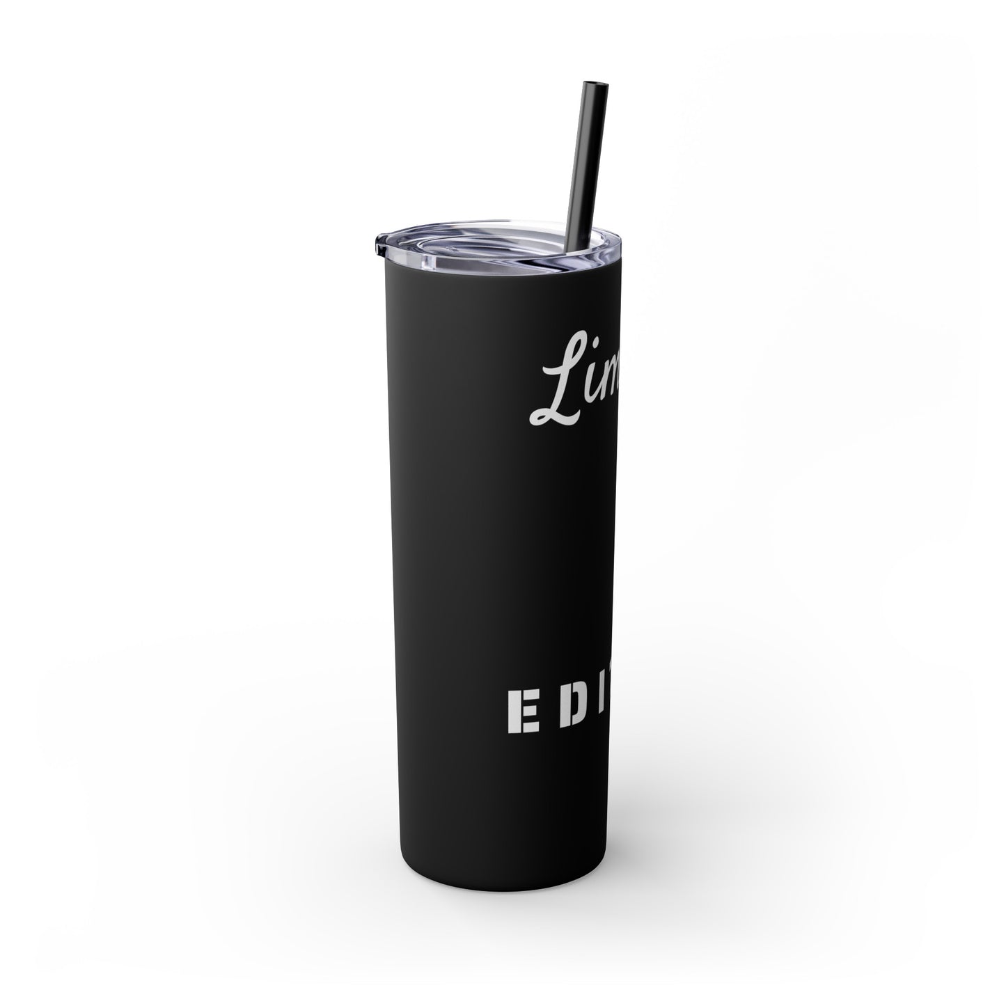 Limited Edition Customizable Skinny Tumbler with Straw, 20oz