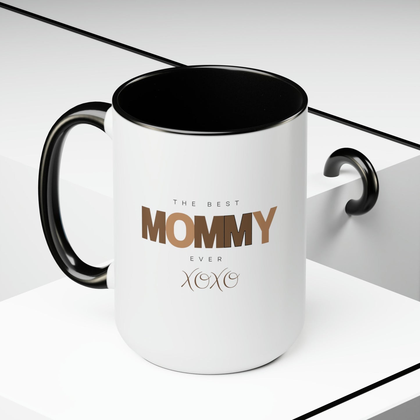 The Best Mommy Ever Two-Tone Coffee Mugs, 15oz-VMA Specialties Boutique