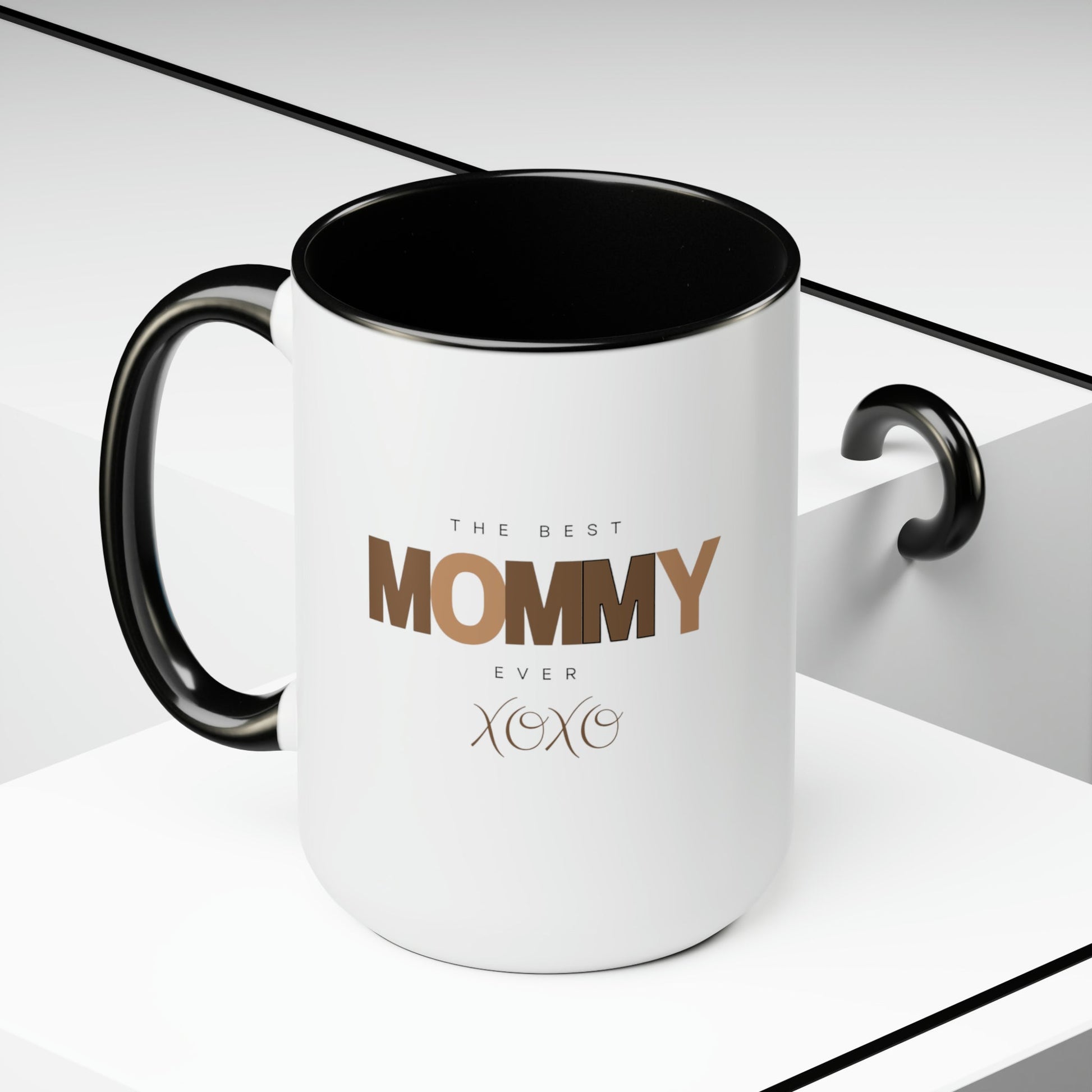 The Best Mommy Ever Two-Tone Coffee Mugs, 15oz-VMA Specialties Boutique