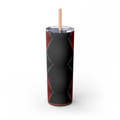 DANGER Skinny Tumbler with Straw, 20oz