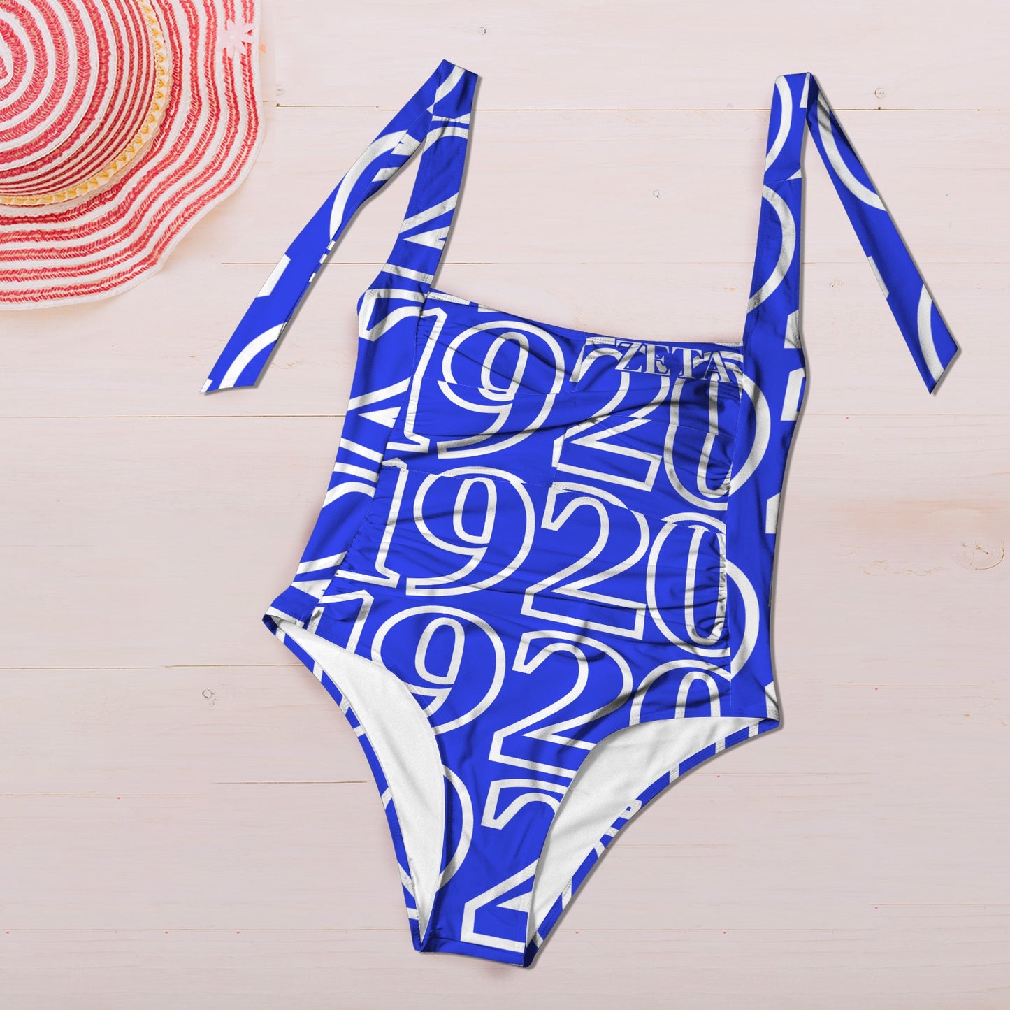 1920 Z Women's Ruched Push Up Halter Swimsuit