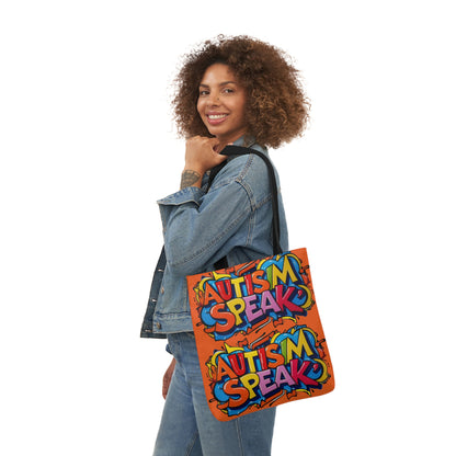 Autism Awareness Canvas Tote Bag,