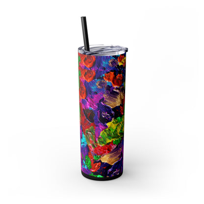 Color-Maze Frenzy Skinny Tumbler with Straw, 20oz