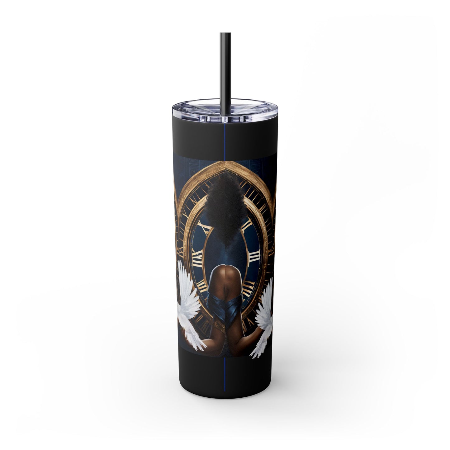 Elegance & Power.. A Finer Woman Hour Skinny Tumbler with Straw, 20oz