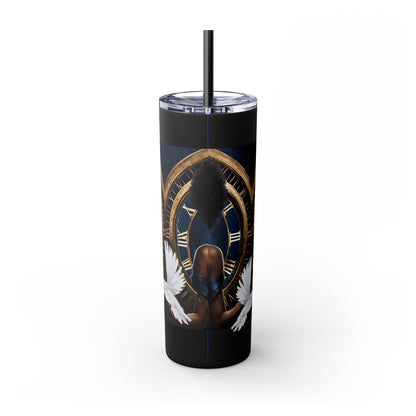 Elegance & Power.. A Finer Woman Hour Skinny Tumbler with Straw, 20oz