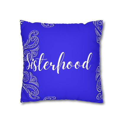 Sister Hood 1920 Faux Suede Square Pillowcase