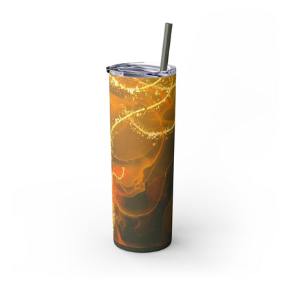 Fire  Skinny Tumbler with Straw, 20oz Model# 051701