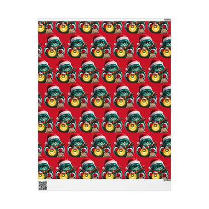 Wrapping Papers, Festive Wizzle Claus Holiday Gift Wrap, Christmas Wrapping Sheets, Winter Magical Gift Wrap, Holiday Cheer