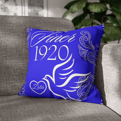 Scholarship 1920 Faux Suede Square Pillowcase