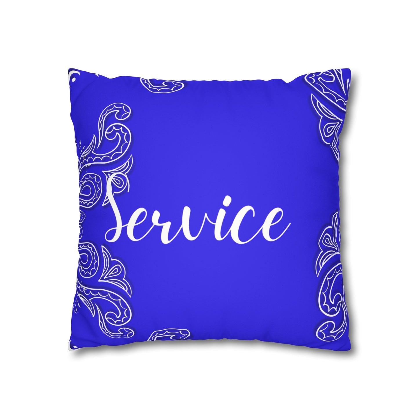 Service 1920 Faux Suede Square Pillowcase