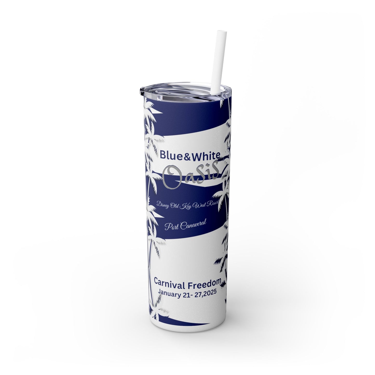 Tumbler - Soror Tan Blue Oasis
